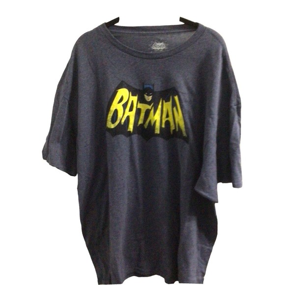 DC Comics Other - Batman Vintage Logo 2007 DC Comics Gray T-Shirt Mens Size 2XL